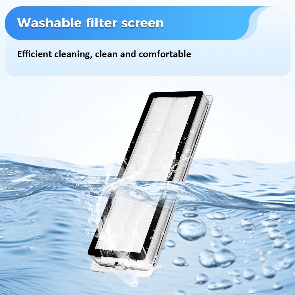 Noyau de filtre avec brosse, pièce en maille filtrante pour aspirateur Robot Xiaomi X20 + X10 + X20 Plus X10 Plus, accessoires de boîte à poussière lavables