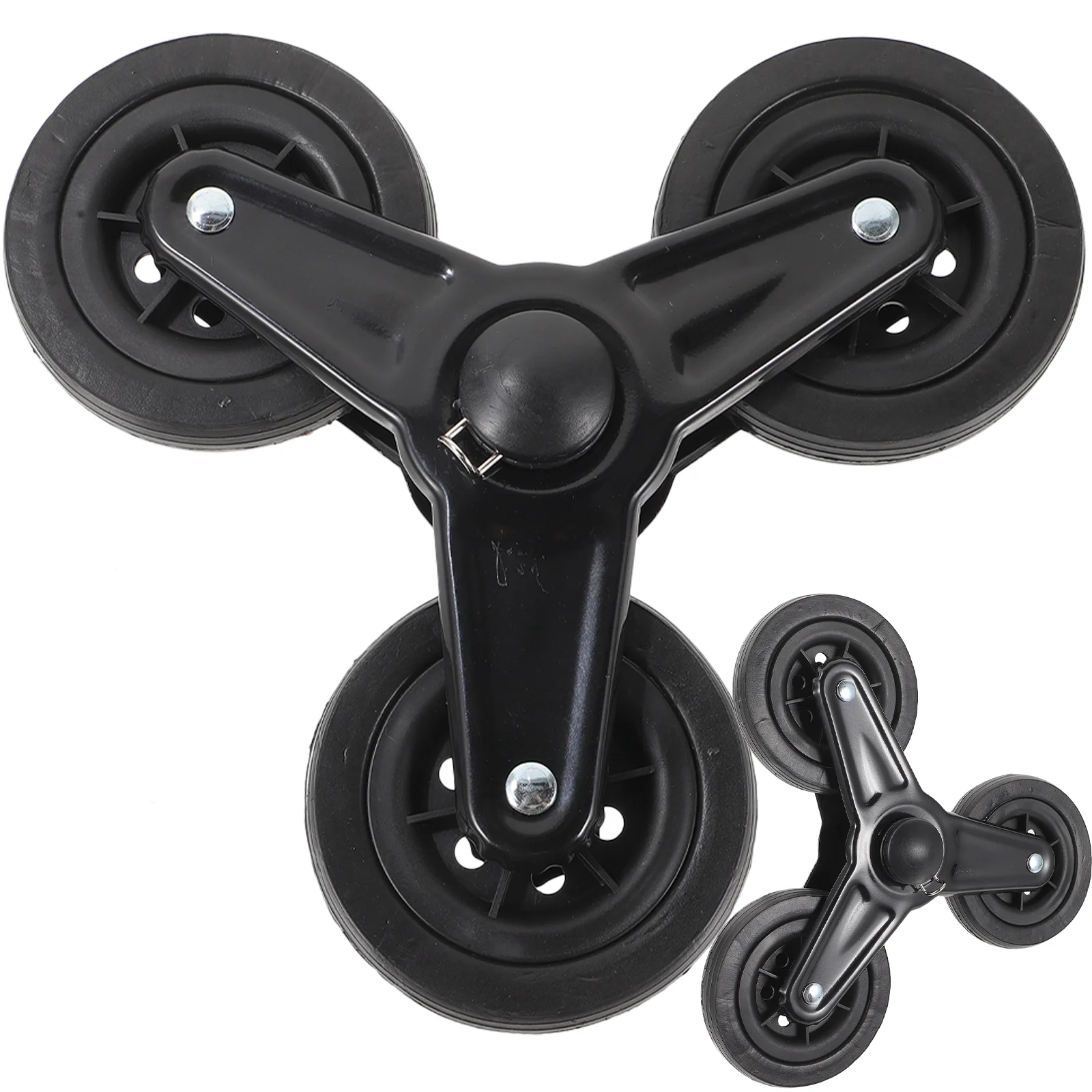 Triangular Wheel Triangle Wheels Casters Carriage Cart Stair Climbing Iron Trolley Tool