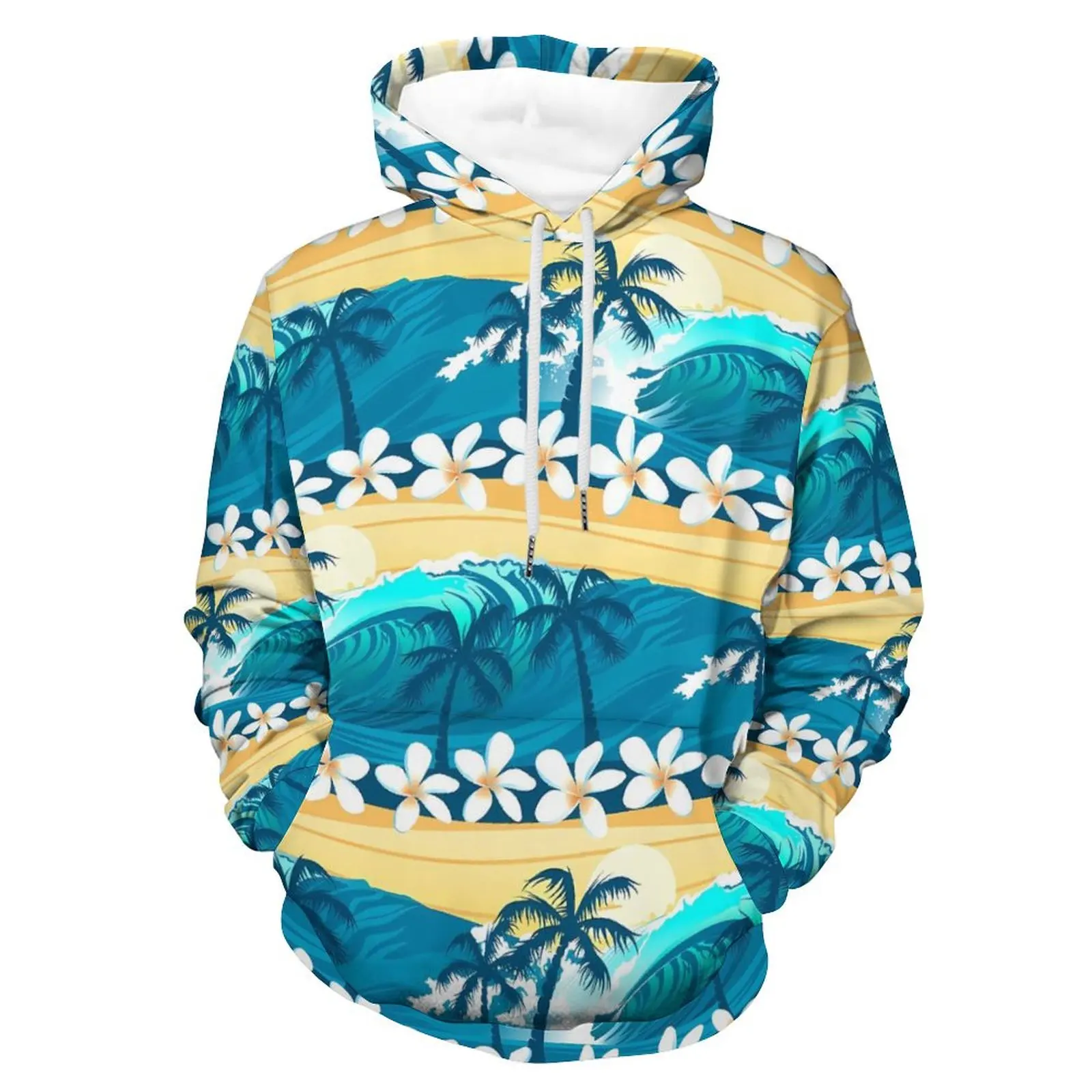 Autumn Floral Hawaiian 3D Print Hoodies Men Women Fashion Casual Sweatshirts Oversized Hoodie Pullovers Tracksuit Clothing