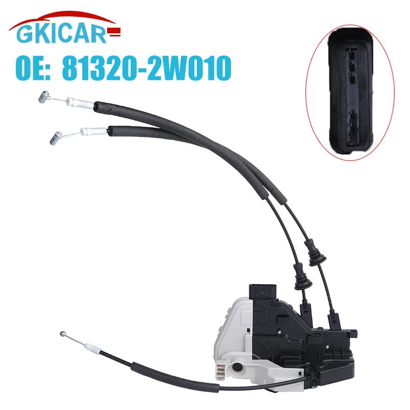 Mecanismo de cerradura de puerta delantera izquierda y derecha, 81320-2W010, 813202W010 para Hyundai Santa Fe 2013-2019