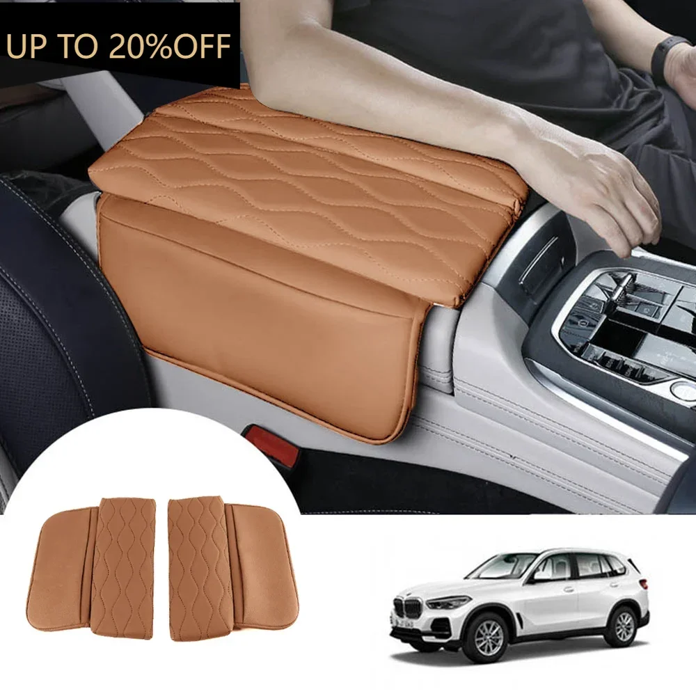 

Center Console Cover For BMW X5 G05 X7 G07 2019-2022 X6 G06 2020-2022 Leather Armrest Box Cover Pad Cushion Car Accessories