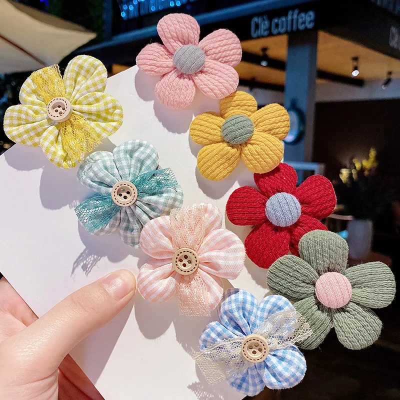 1PCS Children's Flower Hairpin Headwear Baby Hairpin Korean Princess Girl Side Card Little Girl Bangs Hairpin Hair Accessories