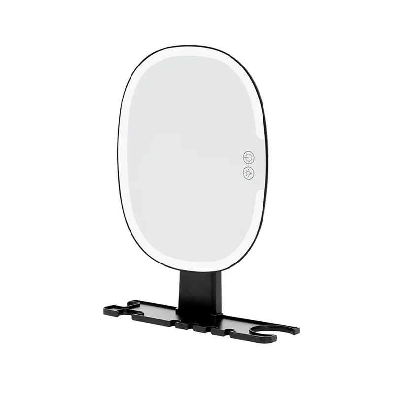 ABMO Shower Mirror Forshaving Shower Shaving Mirror Wall Mounted Bathroom Mirror Withlights