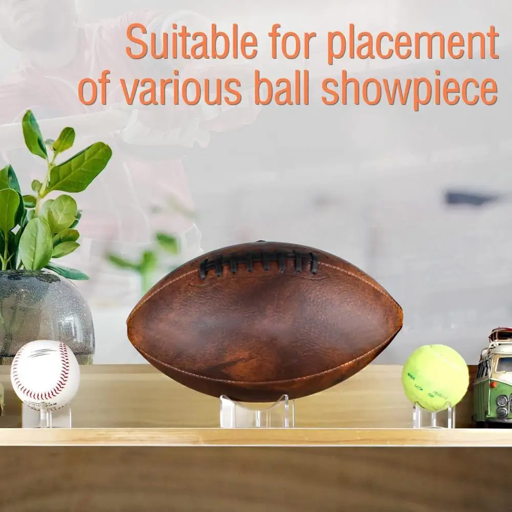 Durable Ball Storage Rack 4-pack Acrylic Ball Display Stands Transparent Strong Load-bearing Basketball Holders High Stability