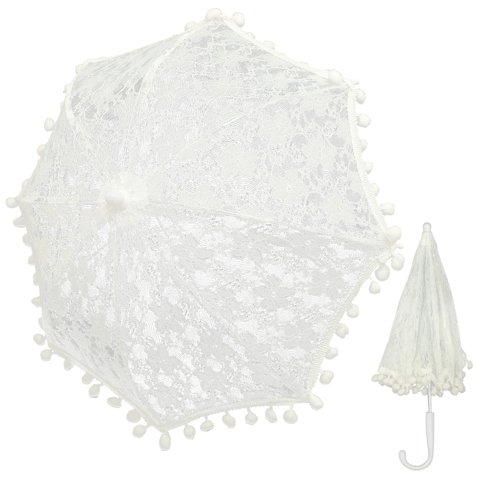 

Lace Umbrella Festival for Girls Vintage Decorative Fancy Parasol Bridal Wedding Parasols