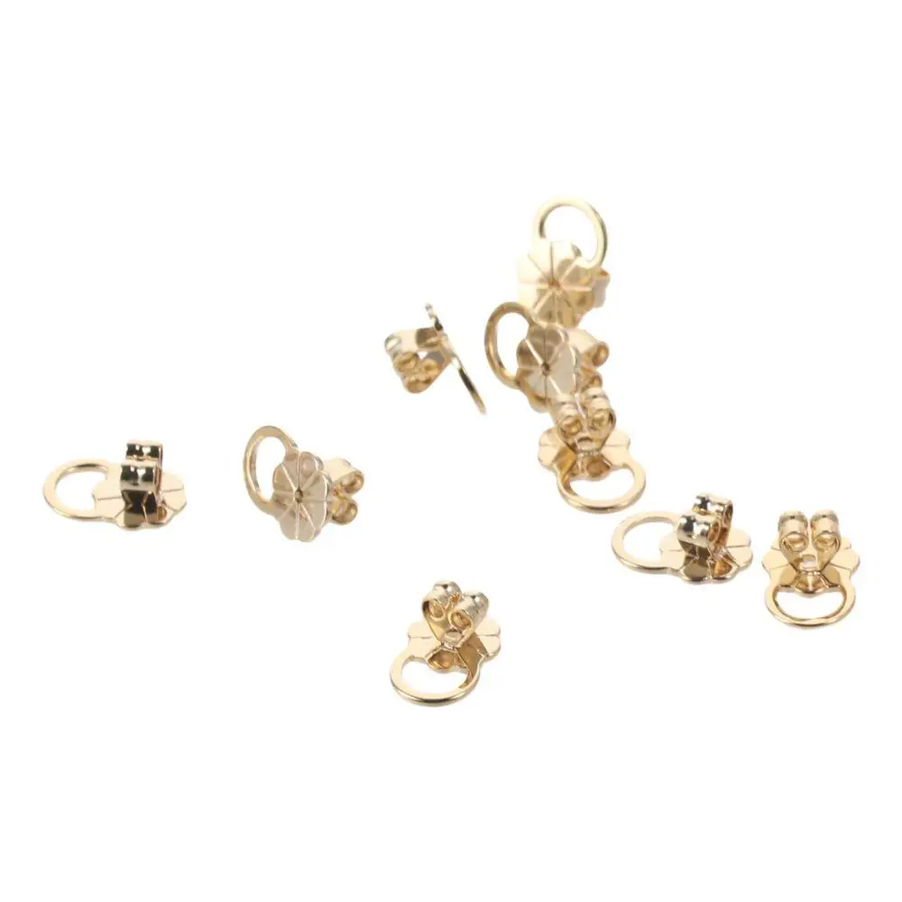 ظهور رافع للأقراط والزهور ، سدادة للأزرار ، الذهب ، الأبيض ، النحاس ، كبير ، دعامة