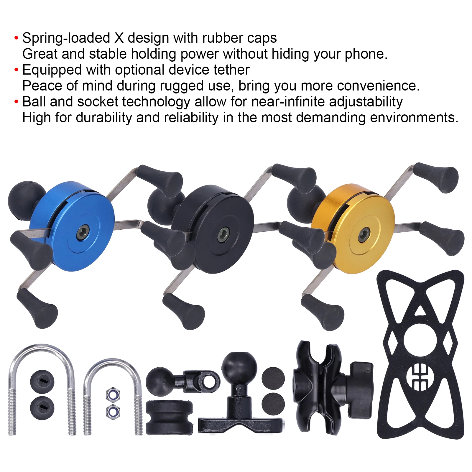 تعديل مقود حامل الهاتف المحمول مع 13 ملحقًا لـ 7 8 SE X XS Xr حامل هاتف X شكل حامل هاتف #3