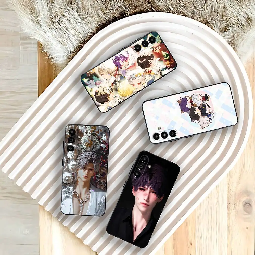 Love Deepspace Xavier Rafayel Sylus Caleb Phone Case For Samsung Galaxy A73,31,32,72,41,53,52,71,22,5G,Note,J7,8,9,Black Cover