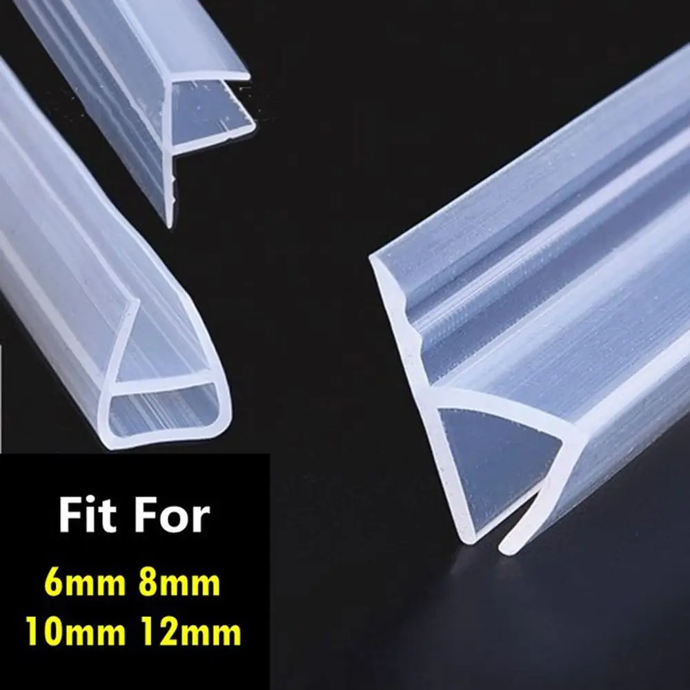 F U h Shape Bathroom Accessaries Home Improvement Bath Screen Seal Strip Glass Door Weatherstrip Sealing Strips Window Seal