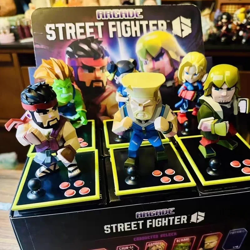 

2026 New Hot In Stock Mighty Jaxx Street Fighter Arcade Game Pixel Series Blind Box Art Toy Figure Collection Decoration Model