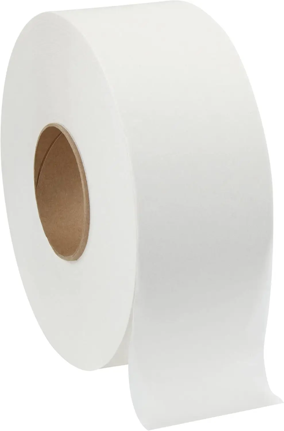 2-Ply Jumbo Jr. Papel Higiênico, 9 Polegadas, 8 Rolos por Caixa, 1000 Pés Lineares por Rolo