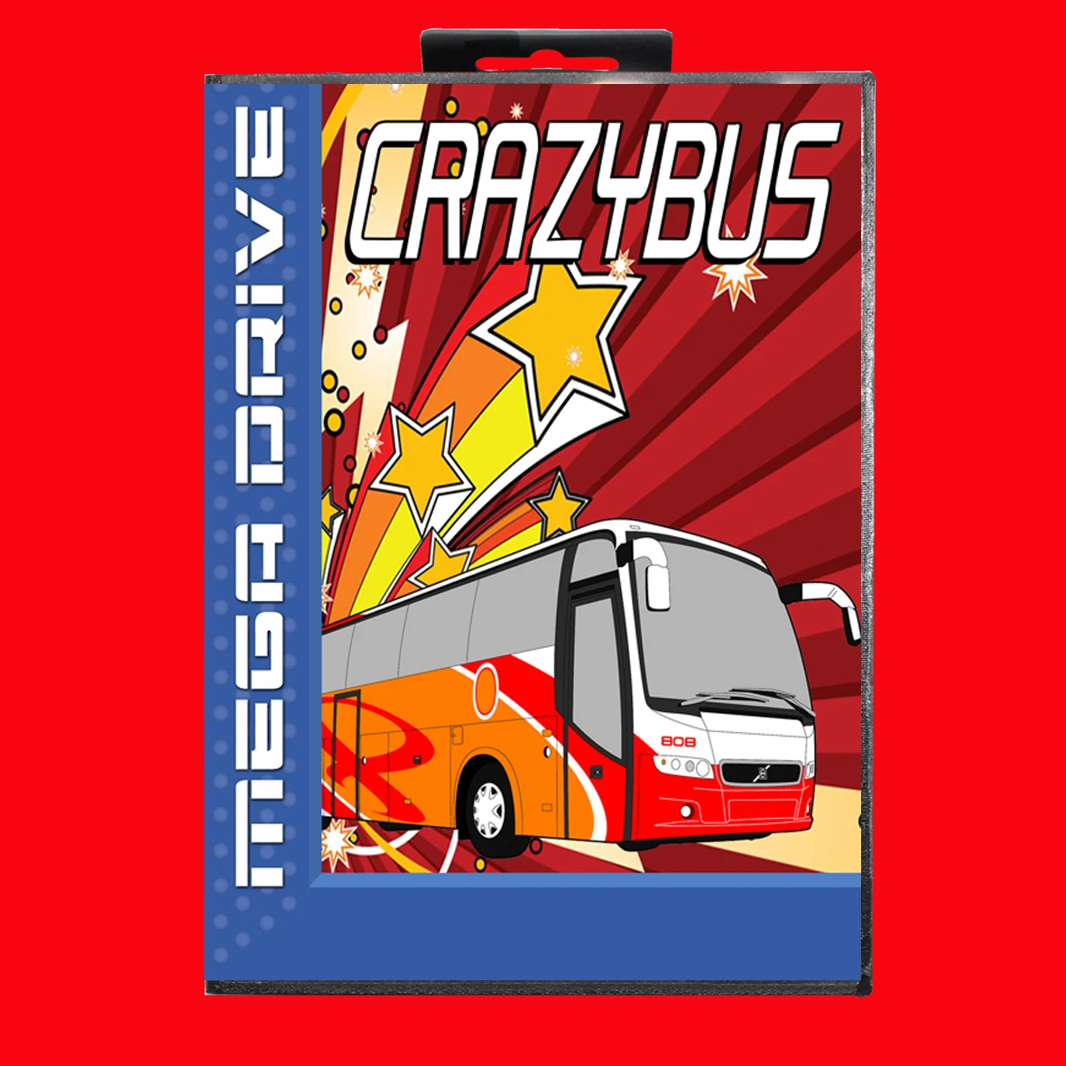 

Crazy Bus with EUR Box for 16 Bit Sega MD game Cartridge Megadrive Genesis system