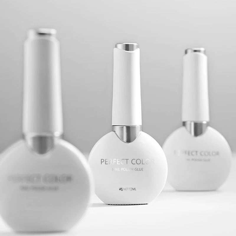 PERFEKTE FARBE Gel-Gel-Decklack- und Unterlack-Set – glänzender Decklack, langlebiger Hochglanz, Soak Off LED-Nagellampe mit Gel-Basis