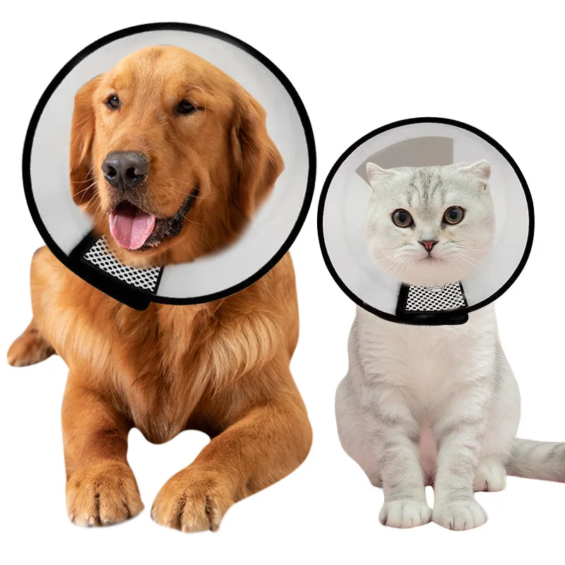 

Pet Elizabeth Circle Cat Adjustable Recovery Collar Dog Anti-Bite Beauty Protective Shield Animal Medical Surgery Neck Supplies