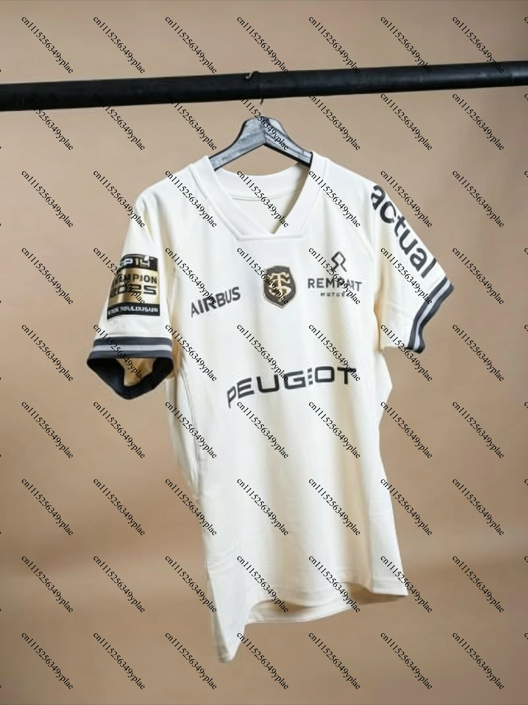 Stade Toulousain Rugby Jersey Men Short Sleeve Quick Dry Breathable Sports Shirt Adult Training Competition Uniform Top