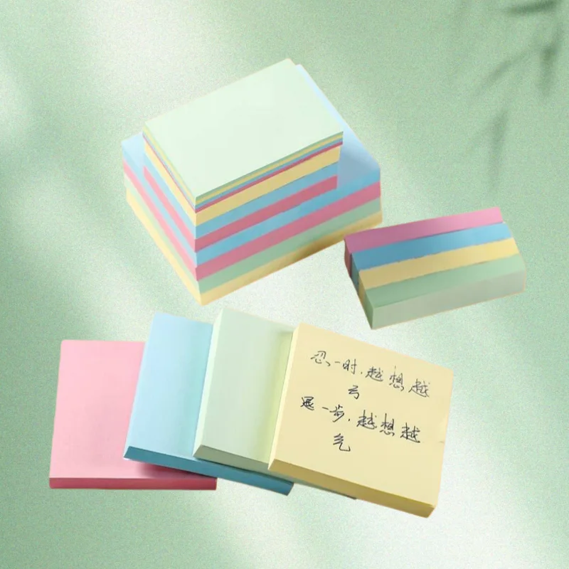 400Sheets Office Sticky Notes Memo Pads for School Notes Supplies Colorful  Green Blue Pink Yellow Mixed
