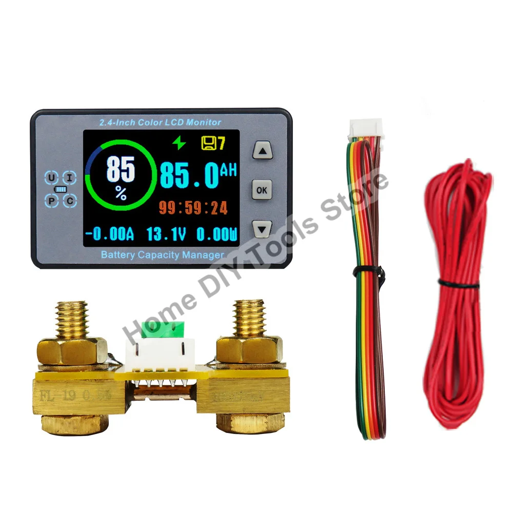 

VA9810 DC8-100V Voltage Current Meter Battery Capacity Tester Capacity Indicator Power Meter for LiFePO Coulomb Counter Car Tool