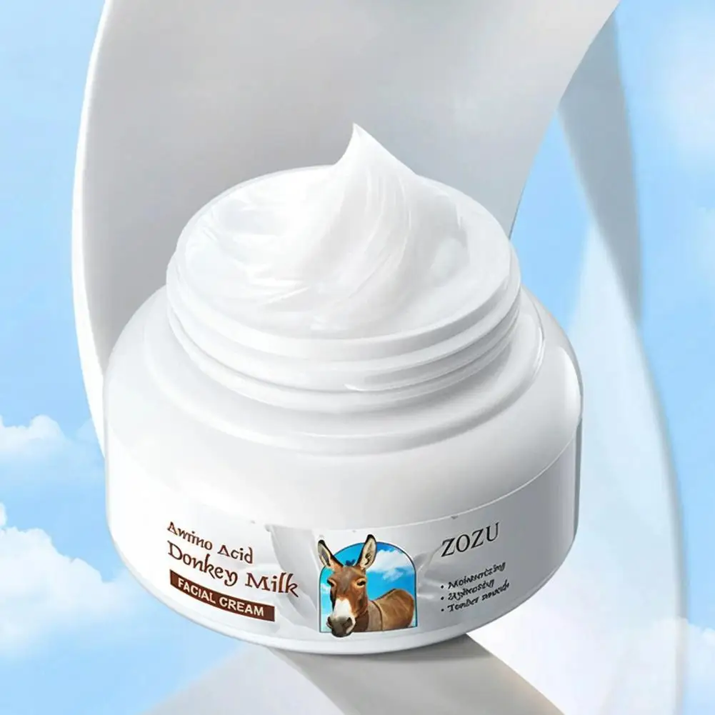 Donkey Milk Whitening Face Cream Anti-aging Wrinkle Face Care Facial Moisturizing Cream Skin Removal Firming Brightening X5L6 view 4