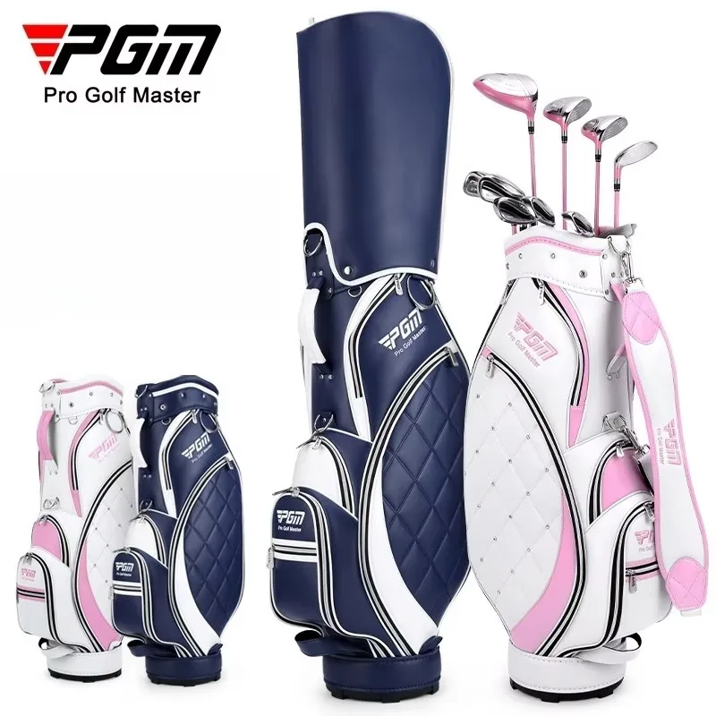 PGM Women Golf Bag Portable Thickened Waterproof Cloth Ball Bag GOLF Wear Resistant High Quality Light TPU Golf Clubs Bag