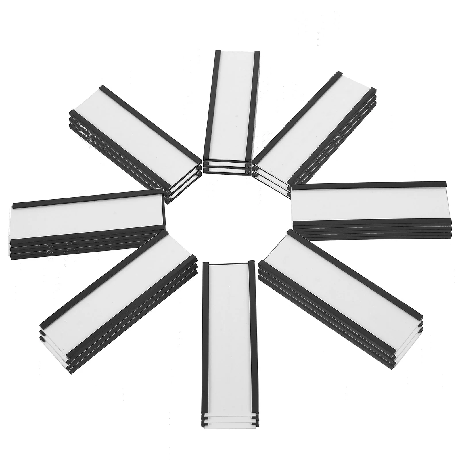 30 PCS Card Label Portable Holder Signs Sturdy Compact Rubber Soft Magnetic Shelf Data Mini Locker