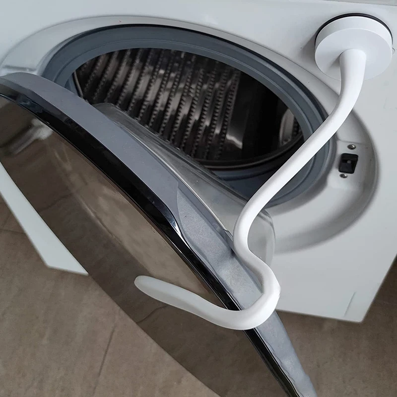 Stabilizzatore di puntello per porta con rondella magnetica per macchine a carico frontale-facile da installare, Design flessibile-adatto alla maggior parte delle rondelle e delle porte della lavanderia per camper
