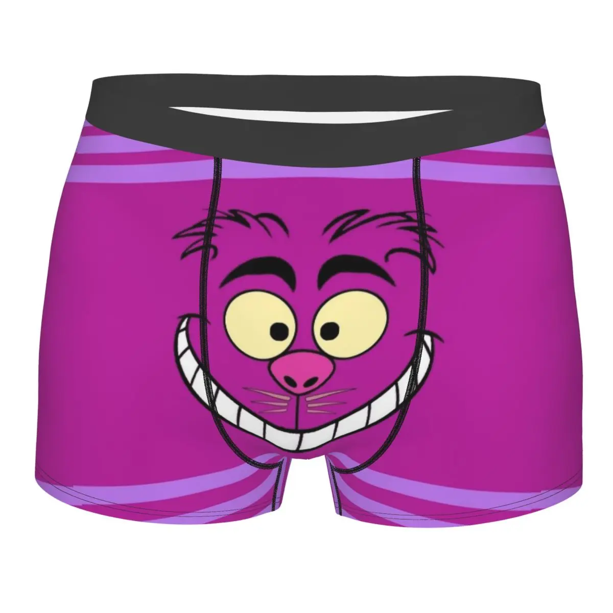 

Custom Alice In Wonderland Cheshire Cat Underwear Men Breathbale Boxer Briefs