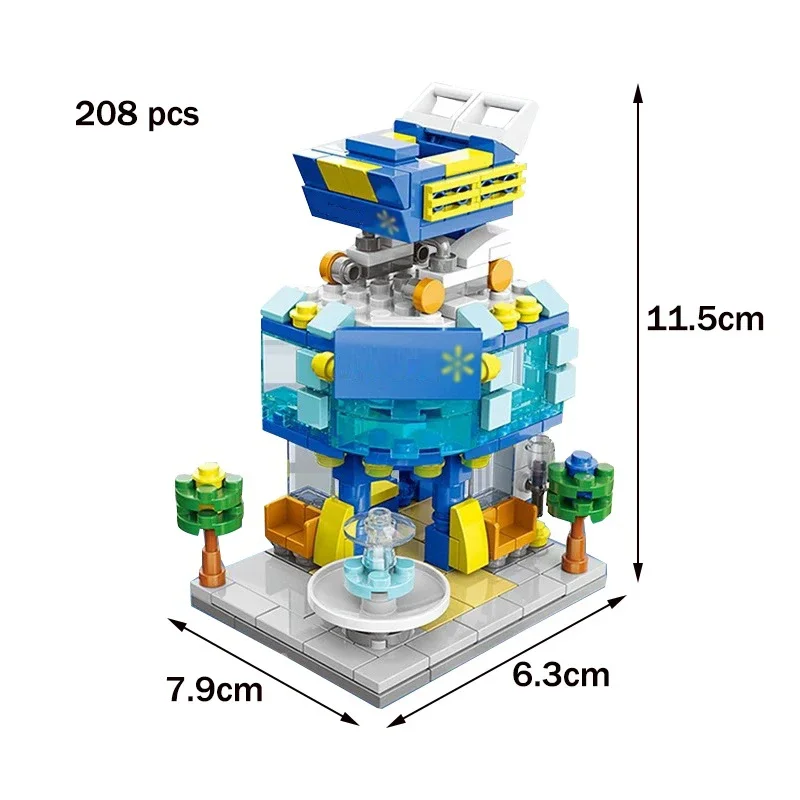 Negozio di architettura fai da te Street View Food House Building Blocks Kit Girls Bricks Classic Movie Model giocattoli per bambini per bambini