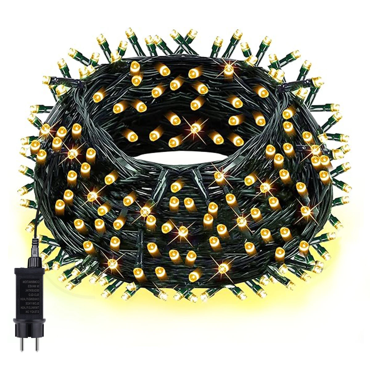 

IP65 Christmas lights with 220V 110V To DC24V Power Aadpter Outdoor Decoration Strip Light Wire LED String 100m 50m 30m 100ft