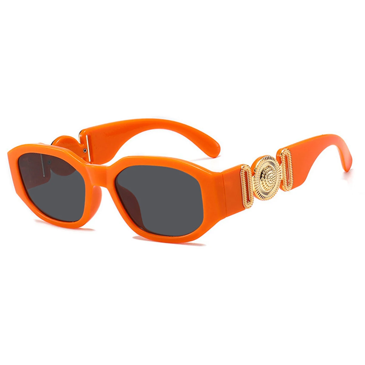 Neue kleine box sonnenbrille europäische und amerikanische trends kopf mit polygonalen brillen personal isierte muster sonnenbrille. – Detail 9