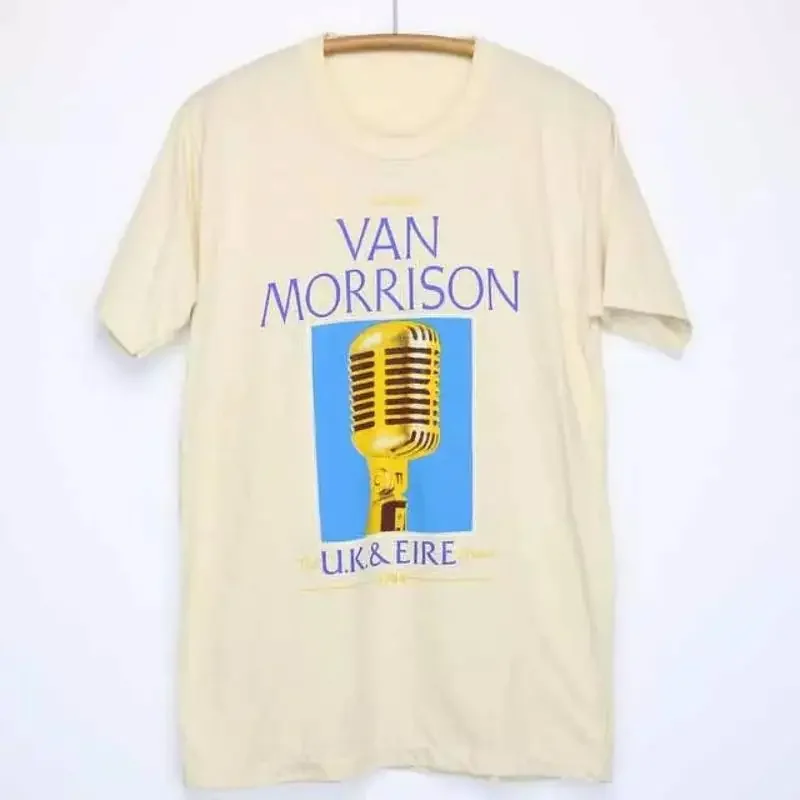 1984 Van Morrison Uk And Eire Shows Volume 1 White All Size T Shirt Qq343
