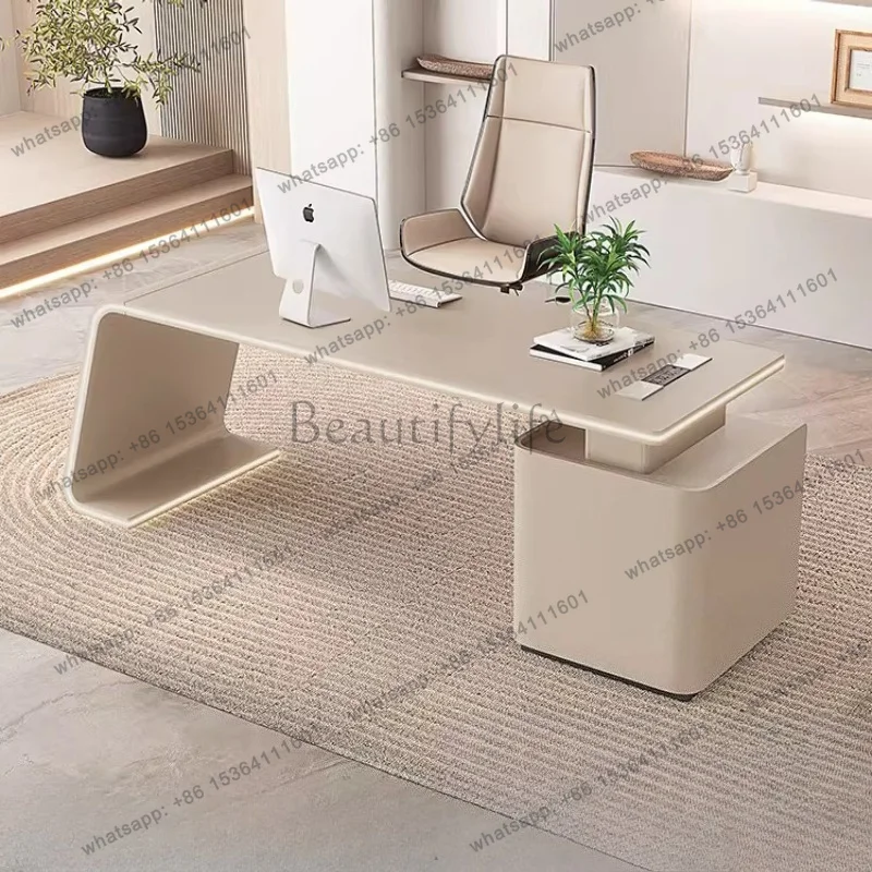 LXhigh end cream style Wabi sabi style lacquer room  office s and workstations computer desk Room  study table