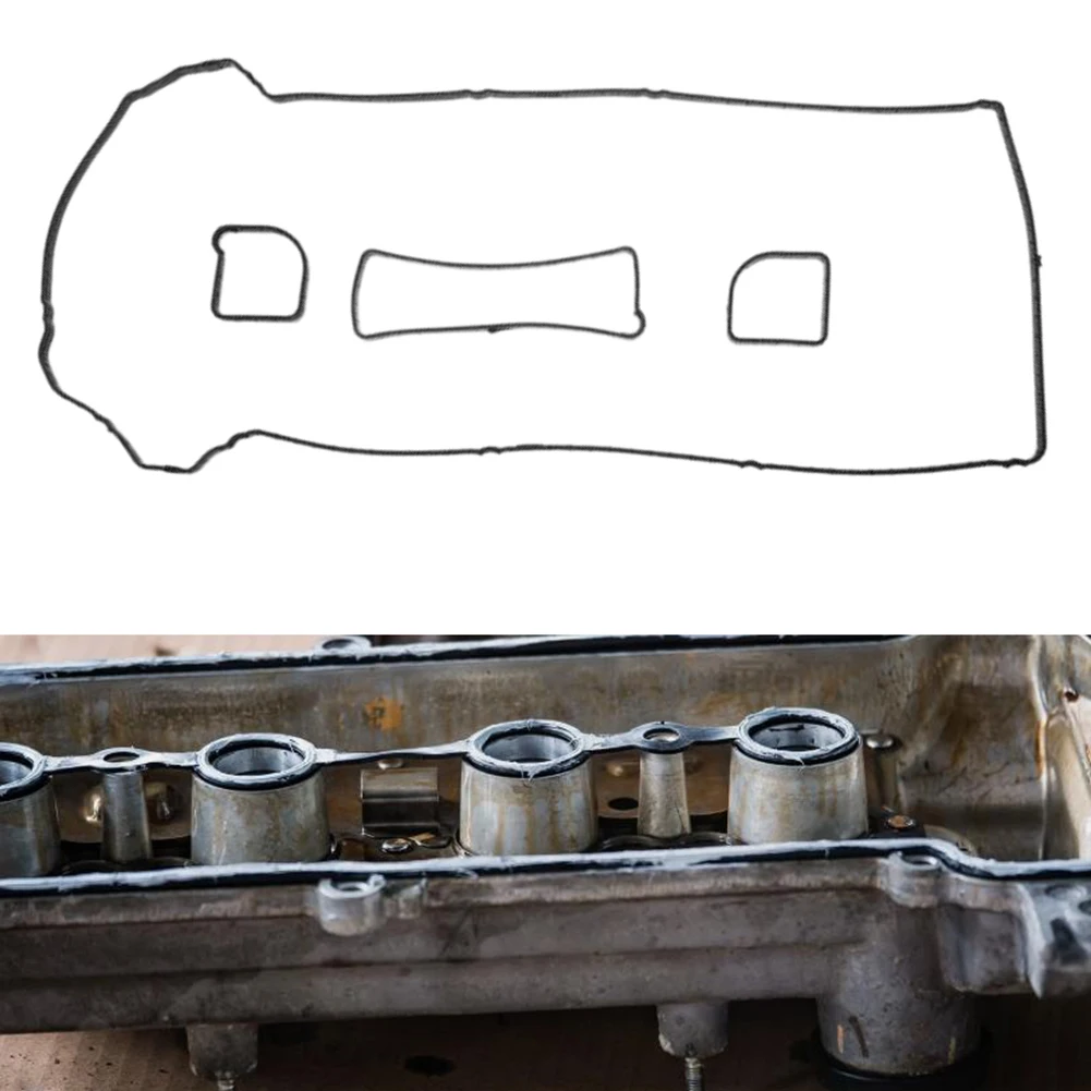 

Valve Cover Gasket Set VS50639R1 L50110230 LF0210230 for Ford and For Mazda Models Direct Replacement Black Plastic