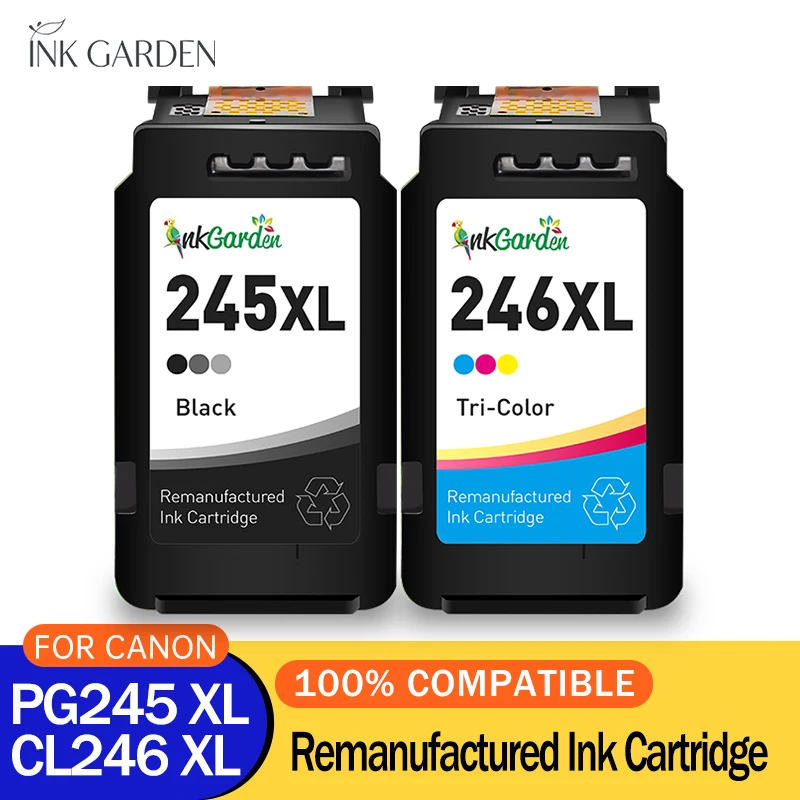245XL 246XL Ink Cartridge Replacement For Canon 245 246 XL PG Compatible Pixma IP2820 MX492 490 MG2420 2520 2920 TS202 Printer
