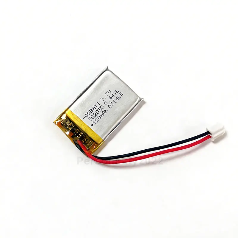 Li Po 302030 Battery 120mAh Lithium Battery 3.7V Polymer Rechargeable Cell for Bluetooth Headset Plug-in Speaker Car Recorder