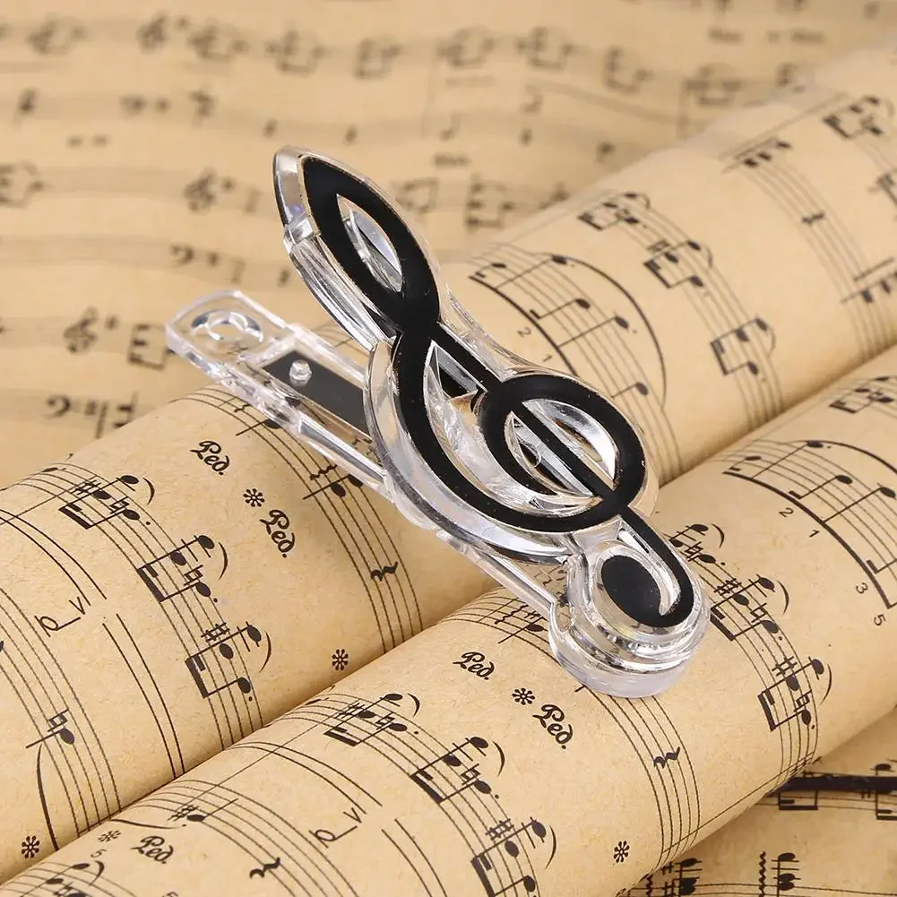 1-10pcs Plastic Musical Note Letter Paper Clip Piano Music Book Sheet Spring Holder Folder for Piano Guitar Violin Stationery