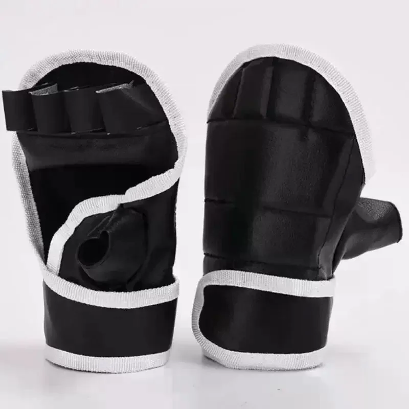

Half Finger Boxing Gloves Fighting Kick Boxing Gloves Karate Muay Thai Training Workout Gloves Kids Men