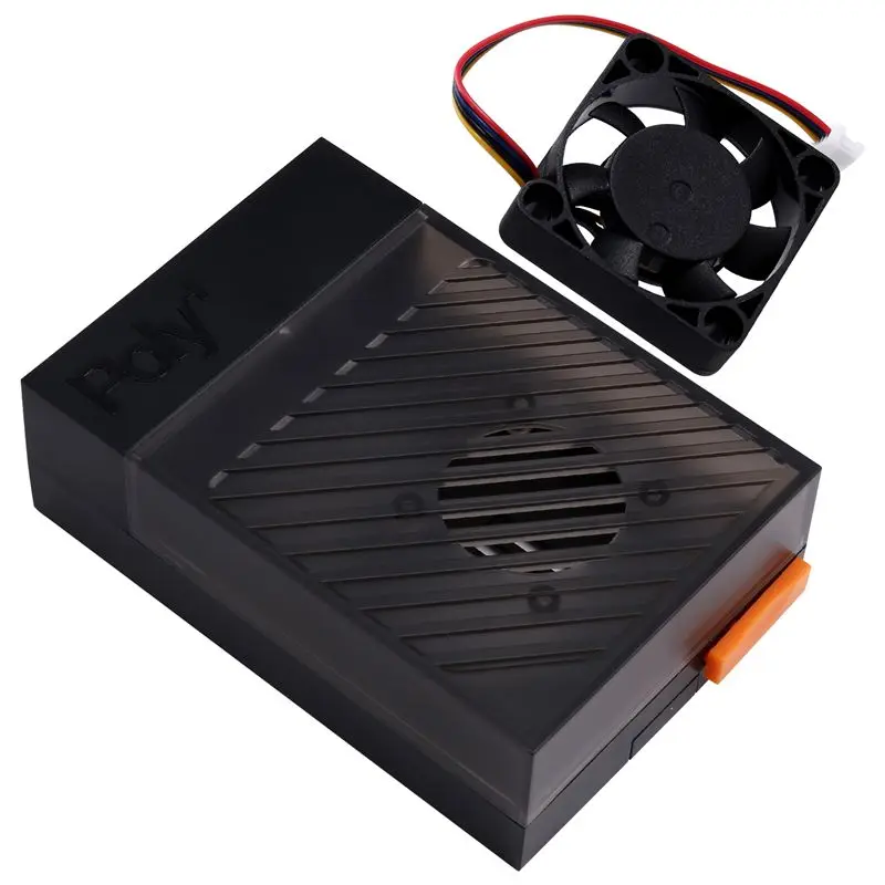 Superior For Raspberry Pi 5 Case With Cooling Fan Enhanced Protection Durable Design Easy Assembly Perfect Fit Black