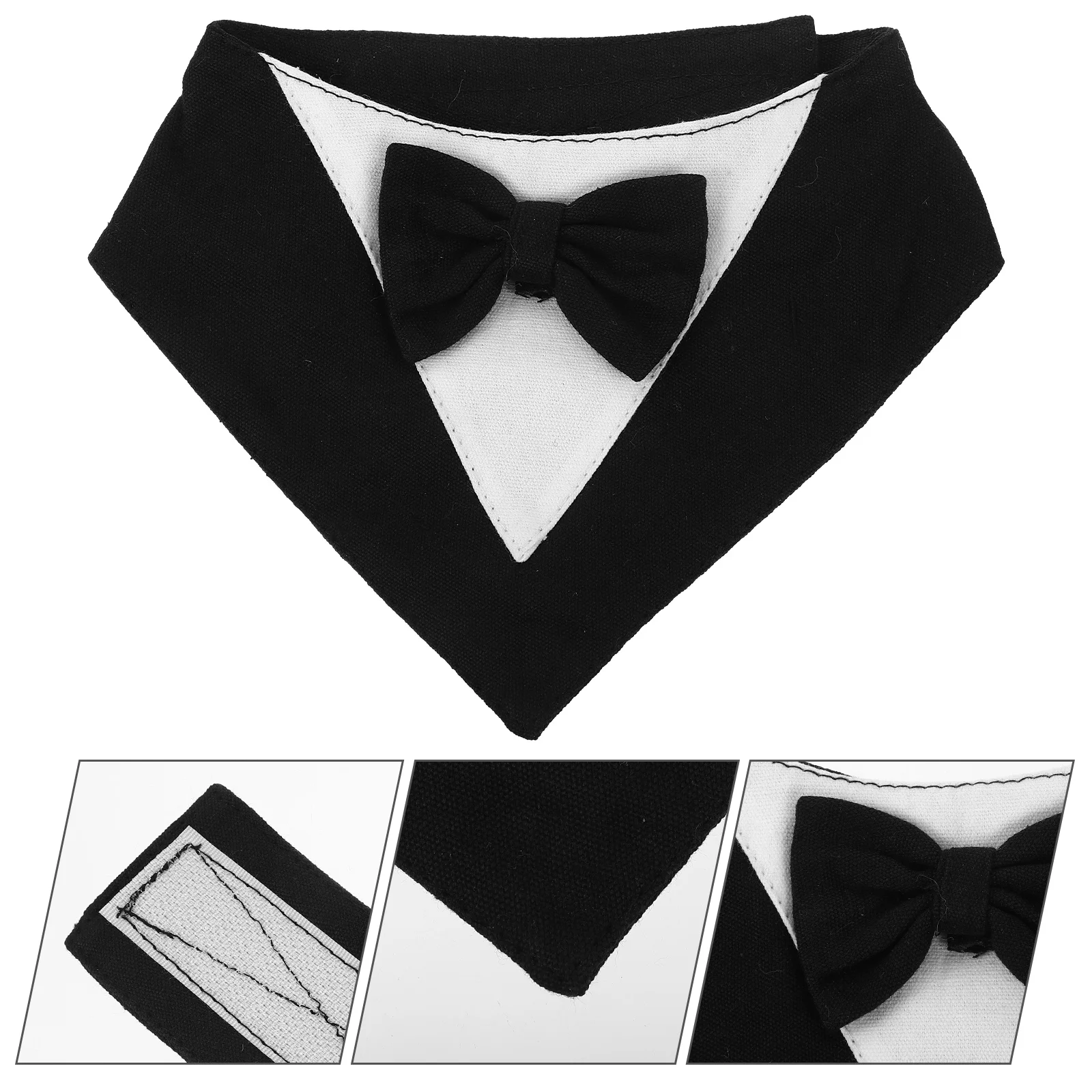 Pet Triangle Towel Dog Suit Collar Dreses Bow Tie Bibs Scarfs for Large Dogs Bandanas Triangular Decor Polyester Size