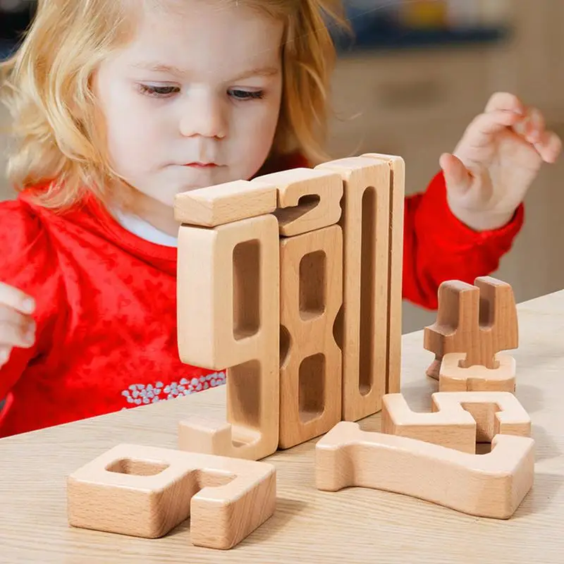 Blocchi di legno digitali Gioco digitale educativo Blocco di 1-10 cifre Giocattoli Gioco di impilamento di abbinamento matematico per bambini di età compresa tra 3 anni