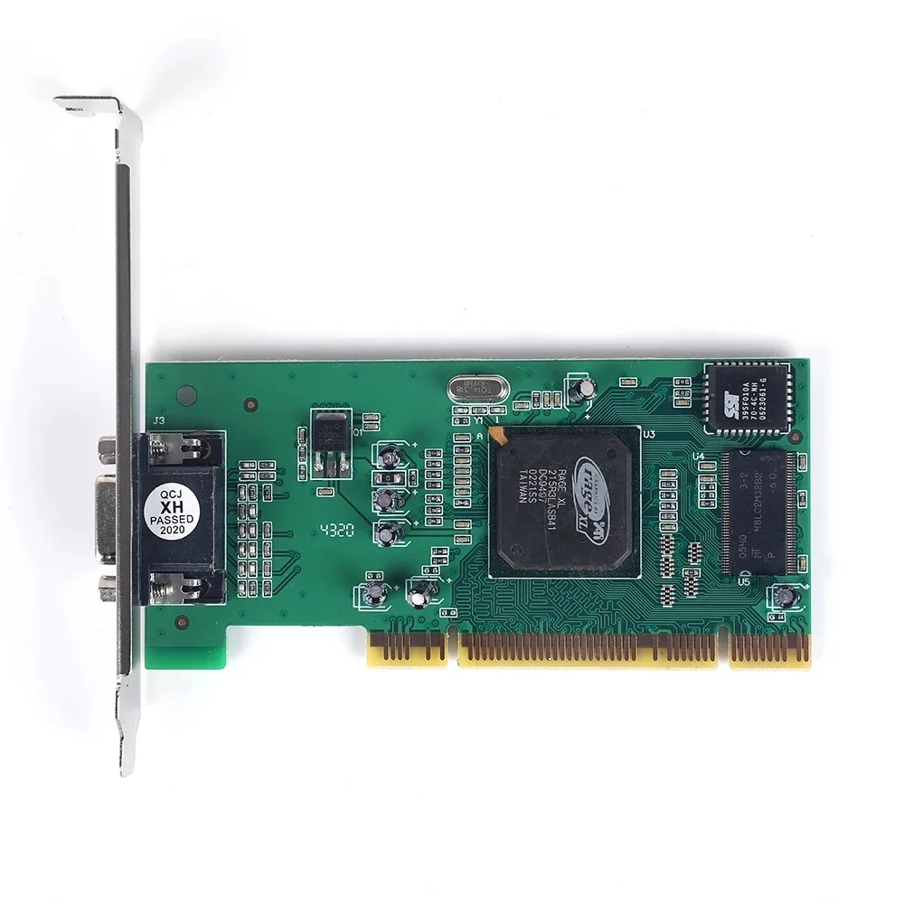 Desktop computer PCI built-in graphics card ATI Rage XL 8MB VGA connection monitor video signal card