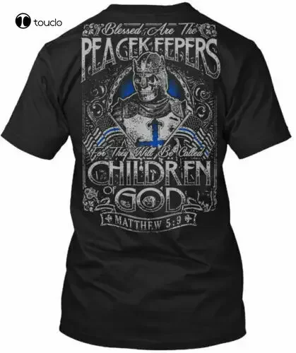 Peacemakers S - Sheepdog Blessed Are The Peacekeepers Tee T-Shirt Cotton