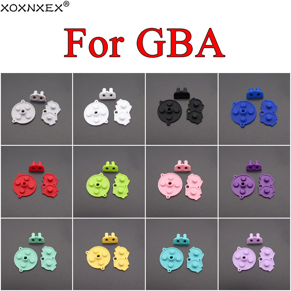 GBA Rubber Button Conductive Pads for GameBoy Advance Keypad A-B D-pad Start Select Buttons Conductive Pads