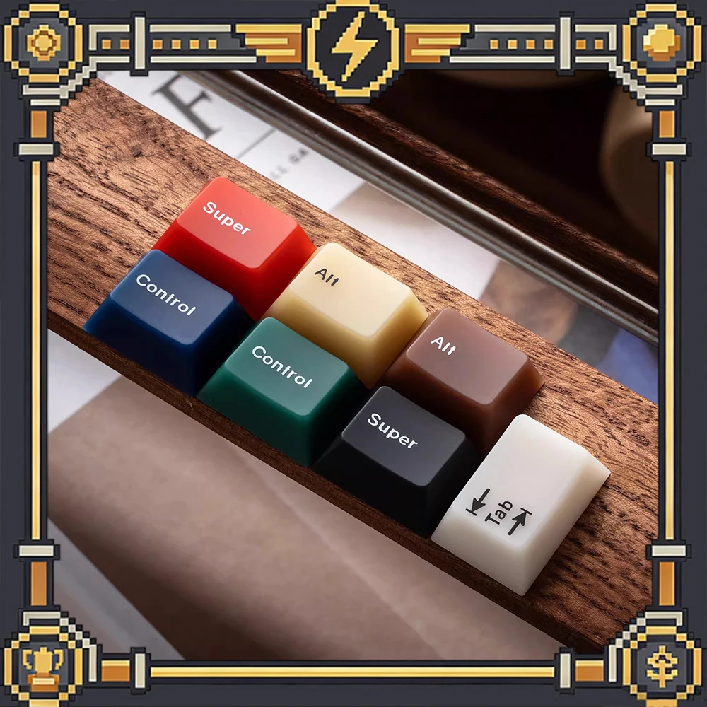 XVX Nephrite Mixed Lamp PC Keycaps Fog Permeable Original Factory Height Screen Printing Keyboard Keycaps PC Accessories Gifts