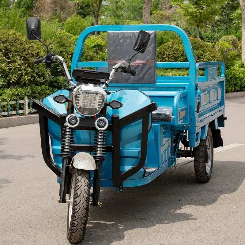 Heavy Duty Delivery Three Wheeler Electric Cargo Tricycle Suburban Commuting Rural Shopping Heavy Goods Cargo Wagon