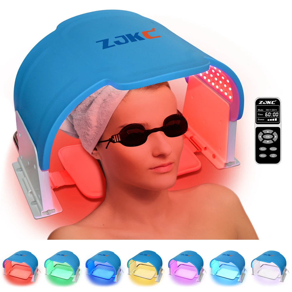 ZJKC LED-therapiemasker Fototherapie Fotonlichttherapie 990-kralen voor huidverzorging Anti-acne Vervagen Rimpels Thuisgebruik voor schoonheid