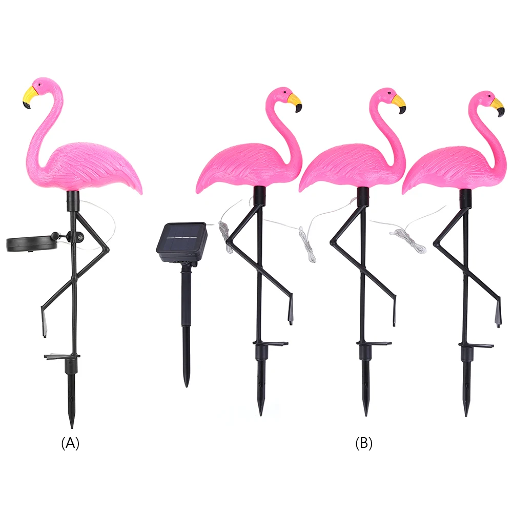 

Solor Power Garden Lantern LED Flamingo Outdoor Lawn Light 600mAh Solar Garden Light IP55 Waterproof for Pathway Patio Courtyard