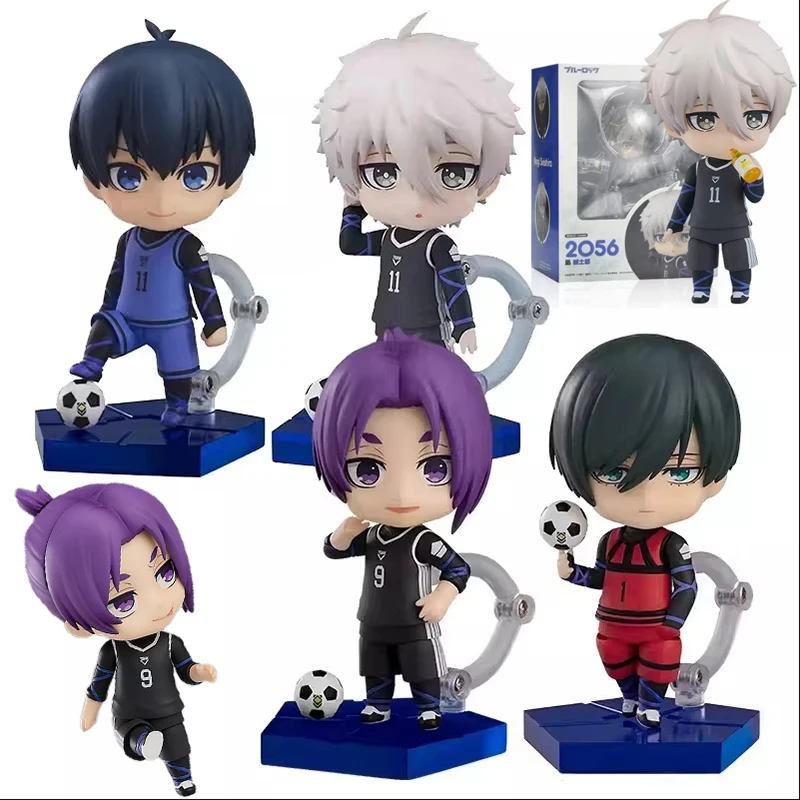 

10 см аниме Blue Lock Фигурки игрушки Reo Mikage Bachira Meguru Seishiro Nagi Rin Itoshi Фигурки ПВХ Модель Коллекционные куклы