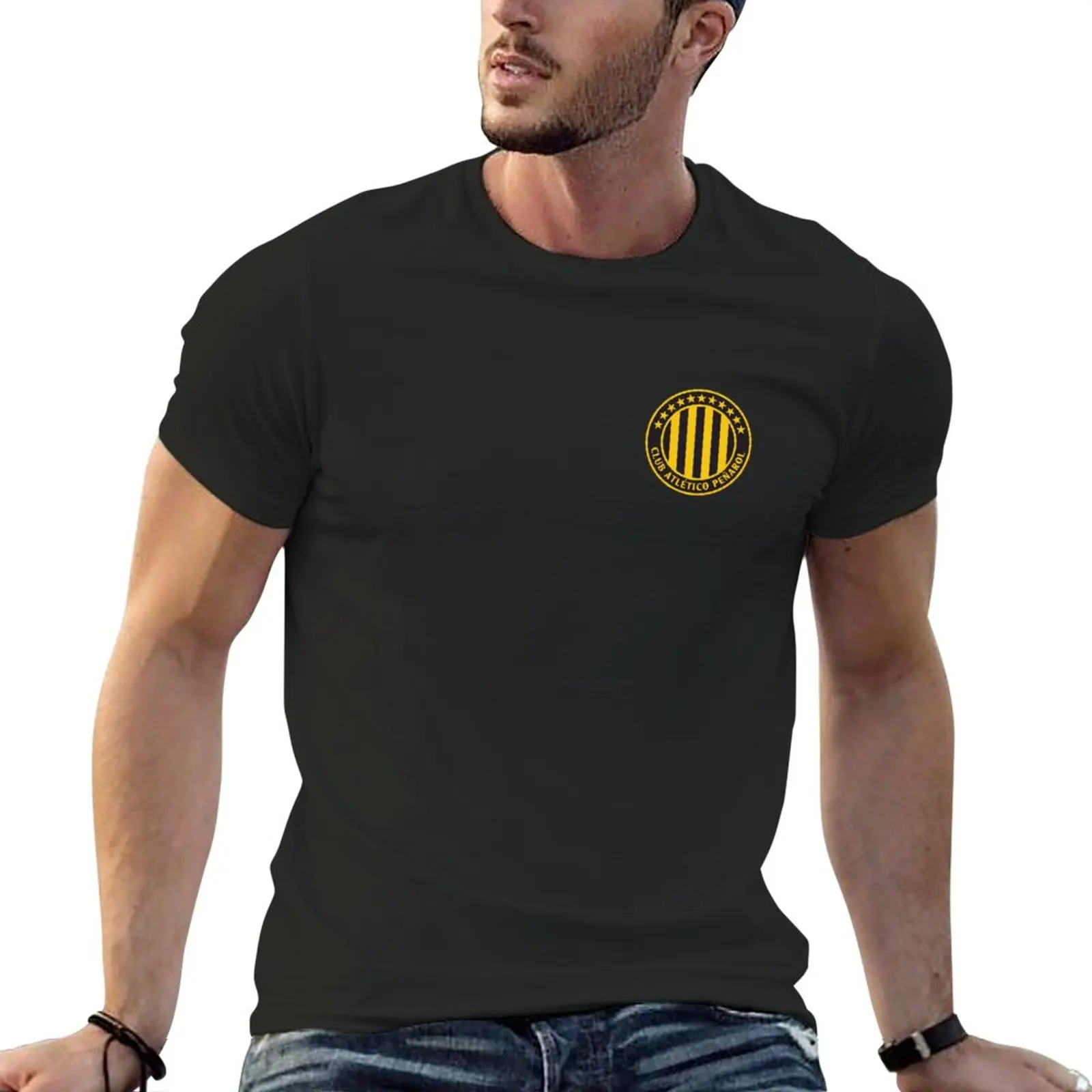 Pe?arol CAP athletic club Uruguay soccer manya T-Shirt vintage clothes quick drying heavyweights mens t shirts