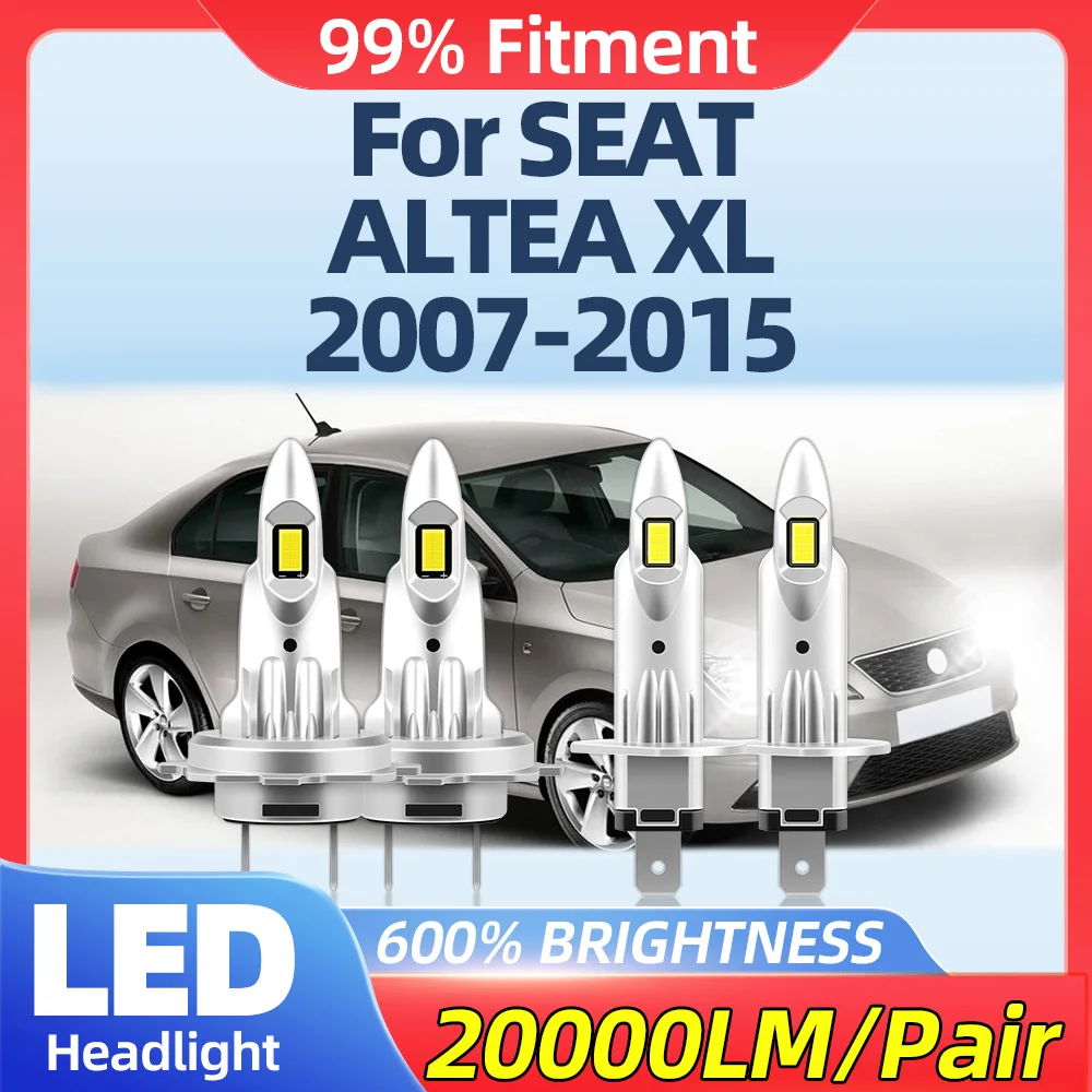

40000LM Turbo Auto Lamps 240W Canbus Car Lights 6000K 12V LED Headlights For SEAT ALTEA XL 2007-2010 2011 2012 2013 2014 2015