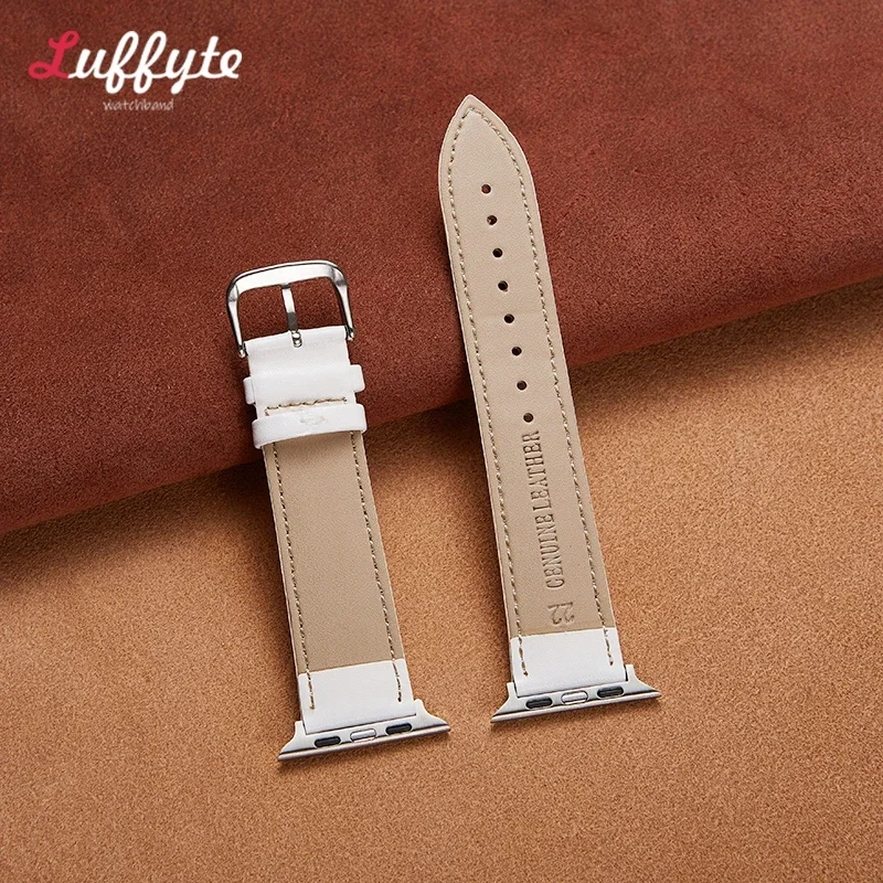 Cinturino in pelle per cinturino Apple Watch 44mm 40mm 42mm 38mm 49mm 45mm cinturino per IWatch Series 9 8 7 6 5 4 3 SE